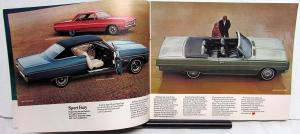 1968 Plymouth Road Runner GTX Barracuda Cuda Sport Fury Sales Brochure Original
