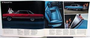 1967 Plymouth Barracuda Sport Fury GTX Belvedere Valiant Sales Brochure Original