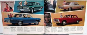 1967 Plymouth Barracuda Sport Fury GTX Belvedere Valiant Sales Brochure Original