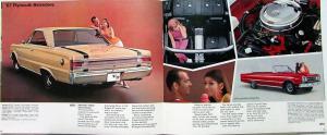 1967 Plymouth Fury Belvedere Valiant Sales Brochure Original No Cuda