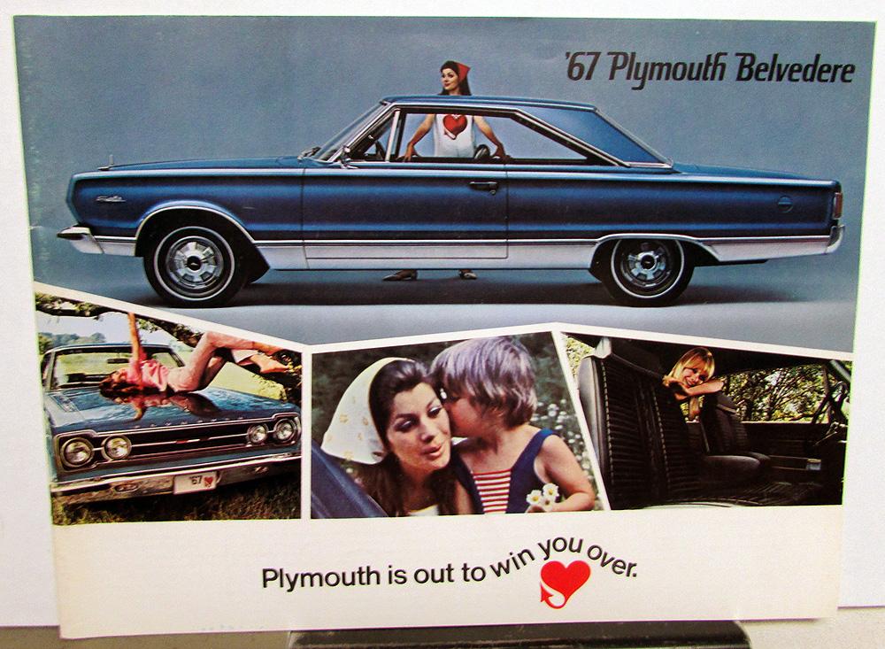 1967 Plymouth Belvedere I II Satellite GTX Wagons Sales Brochure Original