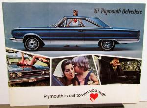 1967 Plymouth Belvedere I II Satellite GTX Wagons Sales Brochure Original
