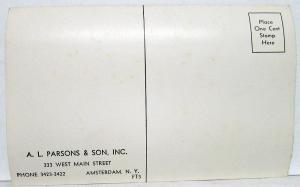 1935 Ford V8 Tudor Sedan Used Car Dealer Sales Postcard A L Parsons New York