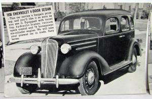 1936 1937 Chevrolet Sedan Used Car Dealer Postcard Set A L Parsons New York Rare