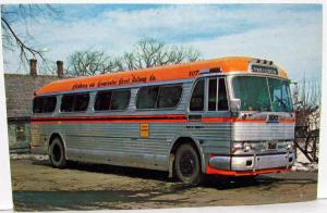 Vintage Bus Charter Transportation Postcard Fitchburg & Leominster St Railway Co