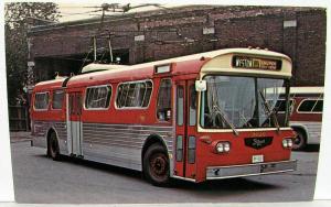 Vintage early 1970s Prototype Western Flyer Trolley Bus No 9020 Toronto Postcard