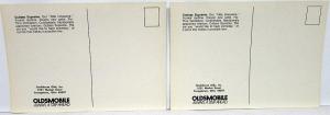 1972 Oldsmobile Cutlass Supreme Dealer Promotional Postcards Pair Original