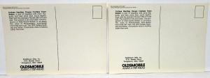1972 Oldsmobile Cutlass Hardtop/Sedan Dealer Promotional Postcards Pair Original