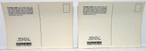 1972 Oldsmobile Toronado Custom Dealer Promotional Postcards Pair Original