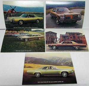 1972 Oldsmobile Dealer Promotional Postcard Set Toronado 88 98 Cruiser Wagons