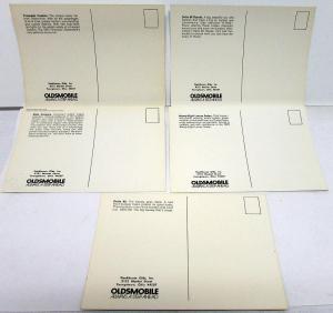1972 Oldsmobile Dealer Promotional Postcard Set Toronado 88 98 Cruiser Wagons
