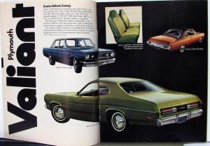 1972 Chrysler Plymouth Road Runner Cuda Duster Sales Brochure No Print Date