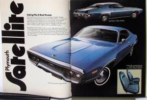 1972 Chrysler Plymouth Road Runner Cuda Duster Sales Brochure No Print Date