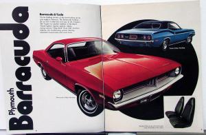 1972 Chrysler Plymouth Road Runner Cuda Duster Sales Brochure Print 12 1 1971