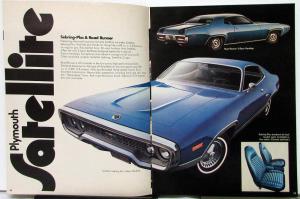 1972 Chrysler Plymouth Road Runner Cuda Duster Sales Brochure Print 12 1 1971