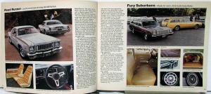 1975 Chrysler Plymouth Road Runner Duster Color Sales Brochure Full Line Orig