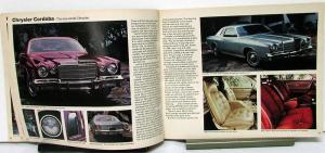 1975 Chrysler Plymouth Road Runner Duster Color Sales Brochure Full Line Orig