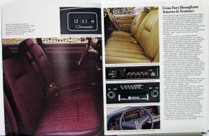 1975 Plymouth Gran Fury Brougham Custom Color Sales Brochure Original