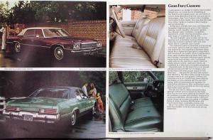 1975 Plymouth Gran Fury Brougham Custom Color Sales Brochure Original