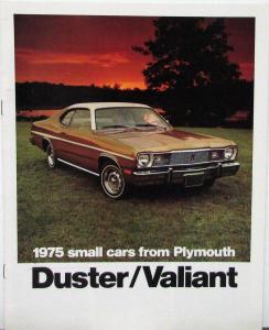 1975 Plymouth Duster Valiant Small Cars Color Sales Brochure Original