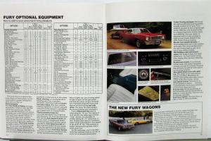 1975 Plymouth Fury Sport Custom Road Runner Salon Color Sales Brochure Original
