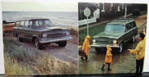 1970 Jeep Wagoneer Dealer Promotional Postcard 4 Wheel Drive Original