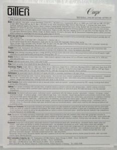 1984 Bitter Collection of Reprint Articles & Spec Sheet