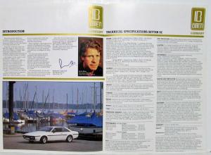 1979-1984 Bitter SC Sales Brochure - UK Market