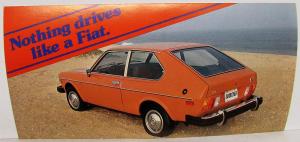 1978 Fiat 128 Hatchback Coupe Dealer Promotional Postcard Large Original