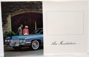 1971 Cadillac Dealer Customer Test Drive Invite W/Envelope Nolan-Brown Florida