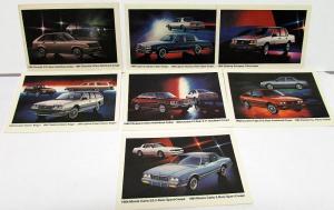 1984 Chevrolet Dealer Promotional Postcard Set NIB 7 Models Chevy GM NOS