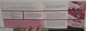 1962 Plymouth Savoy Belvedere Sport Fury ORIGINAL Owners Manual