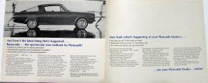 1964 Plymouth Dealer Brochure Performance Racing Stock Car Petty Drag Racing