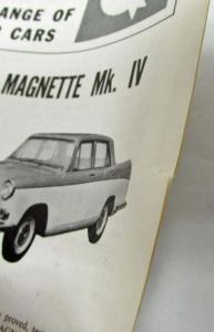 1962 BMC Exciting Range of Passenger Cars Sales Brochure