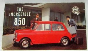 1959-1964 BMC The Incredible 850 Folding Sales Card