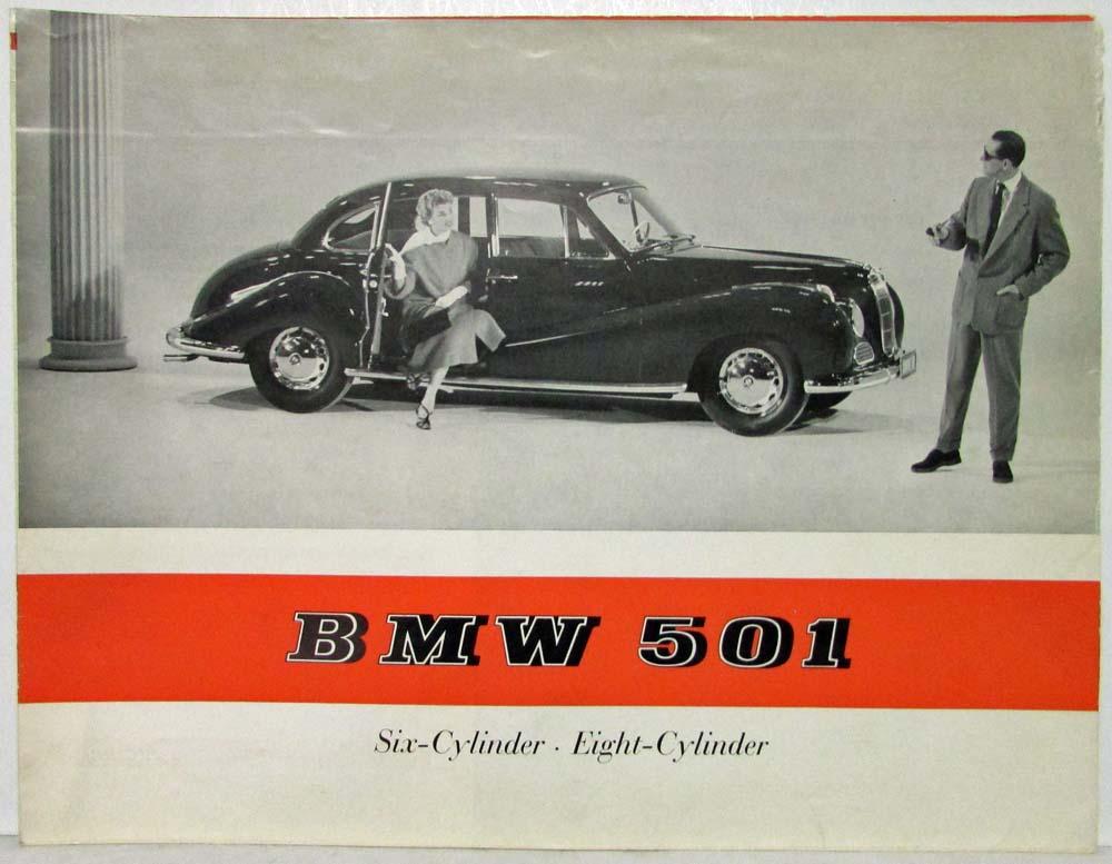 1955 BMW 501 6 & 8 Cylinder Sales Folder