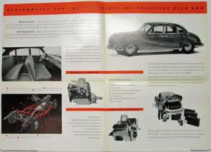 1955 BMW 501 6 & 8 Cylinder Sales Folder