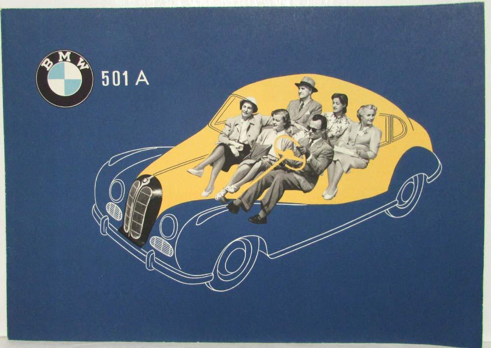 1955 BMW 501 A Blue Cover Sales Folder