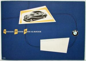 1955 BMW 501 A Blue Cover Sales Folder