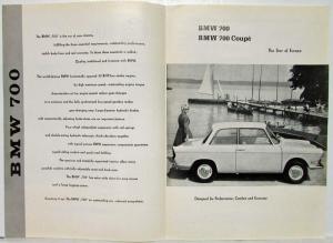 1959-1960 BMW 700 This is My Car Sales Brochure