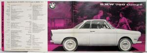 1960 BMW 700 Coupe Purple Cover Sales Brochure