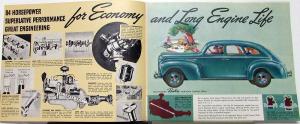 1940 Plymouth Roadking Sales Brochure With Envelope & Quality Comparison Chart