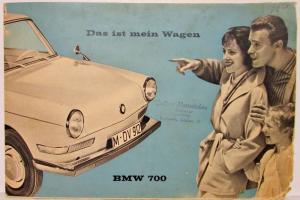 1961 BMW 700 Sales Folder - German Text