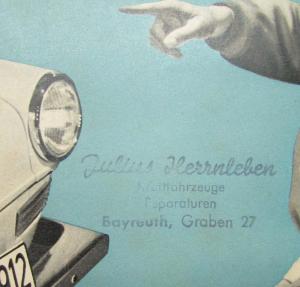 1961 BMW 700 Sales Folder - German Text