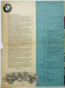 1961 BMW 700 Sales Folder - German Text
