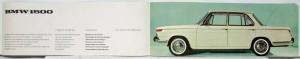1962 BMW 1500 Short and Wide Sales Brochure - German Text
