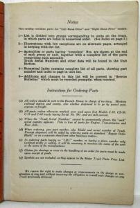 1934-1937 International IH Models C-50 55 60 & CS-50 Parts Catalog