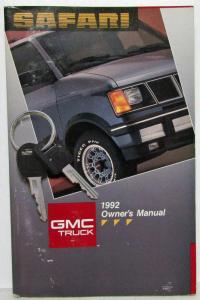 1992 GMC Truck Safari Owners Manual