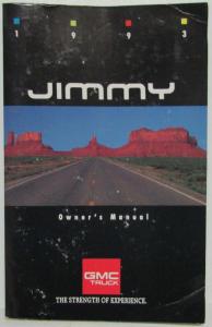 1993 GMC Truck Jimmy Owners Manual