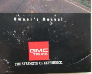 1993 GMC Truck Jimmy Owners Manual